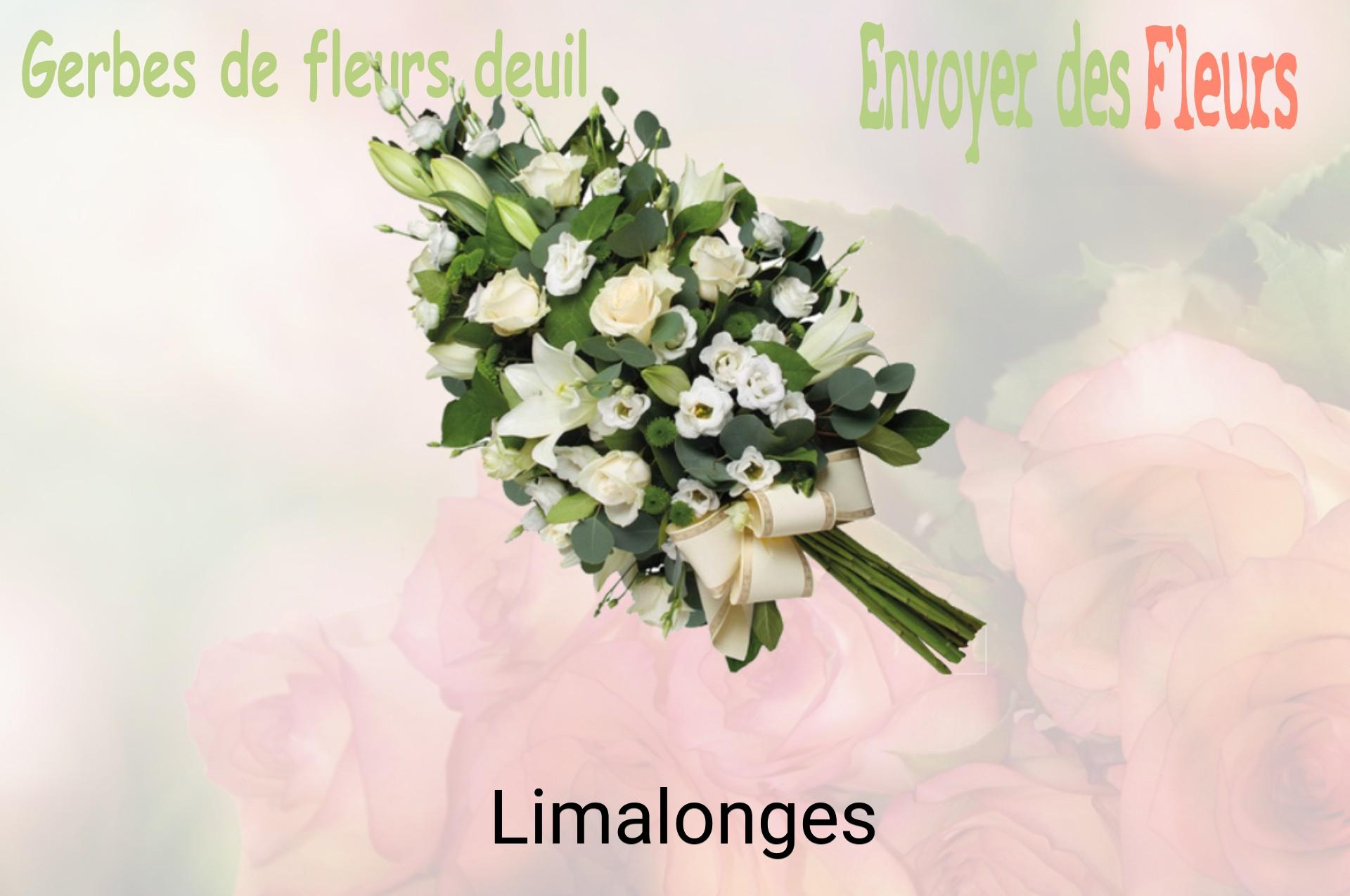 Gerbe de fleurs de deuil livrée à Limalonges